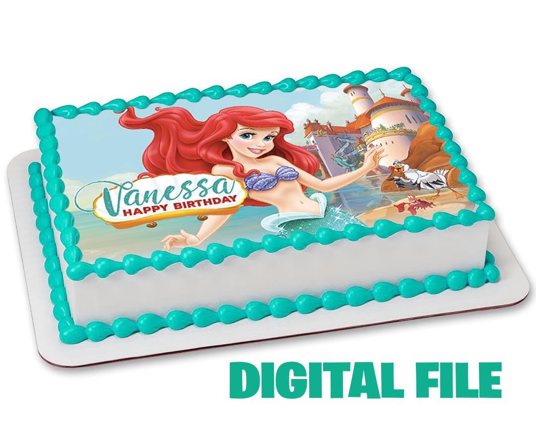 little mermaid topper cake birthday party and craft supplies
