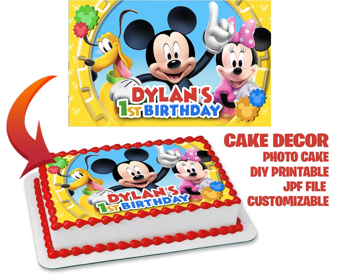 mickey mouse topper cake birthday Party and craft supplies
