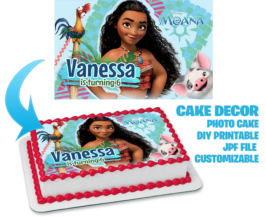 moana topper cake birthday party and craft supplies