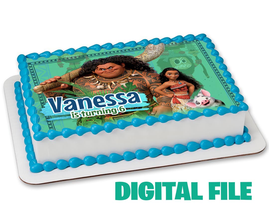 moana topper cake birthday party and craft supplies