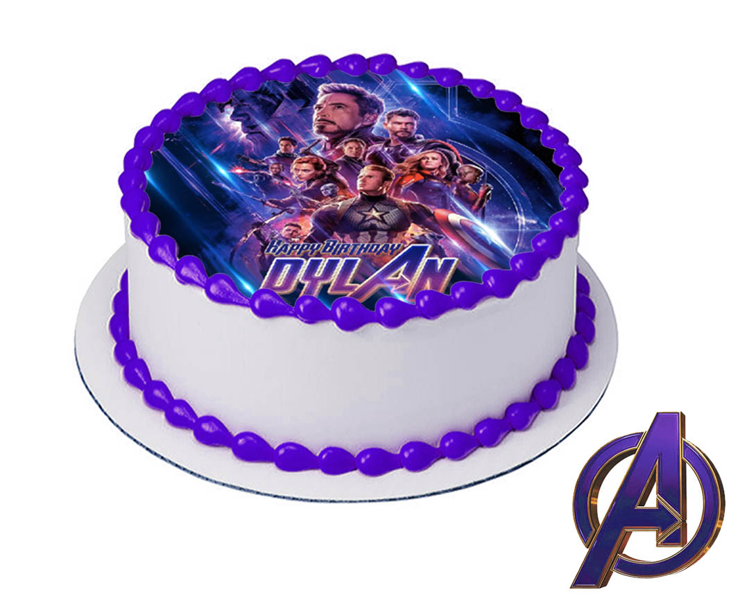 topper cake Avengers endgame birthday party 1-2