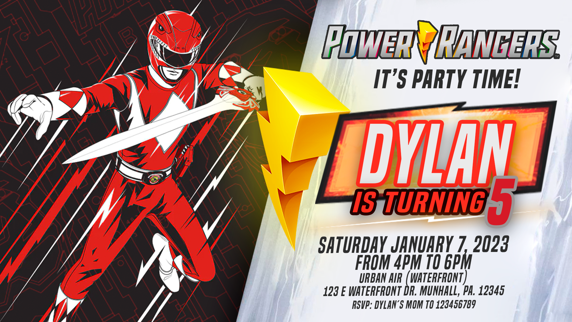 Power-rangers-red-Ranger-invitation-birthday-party-1-1