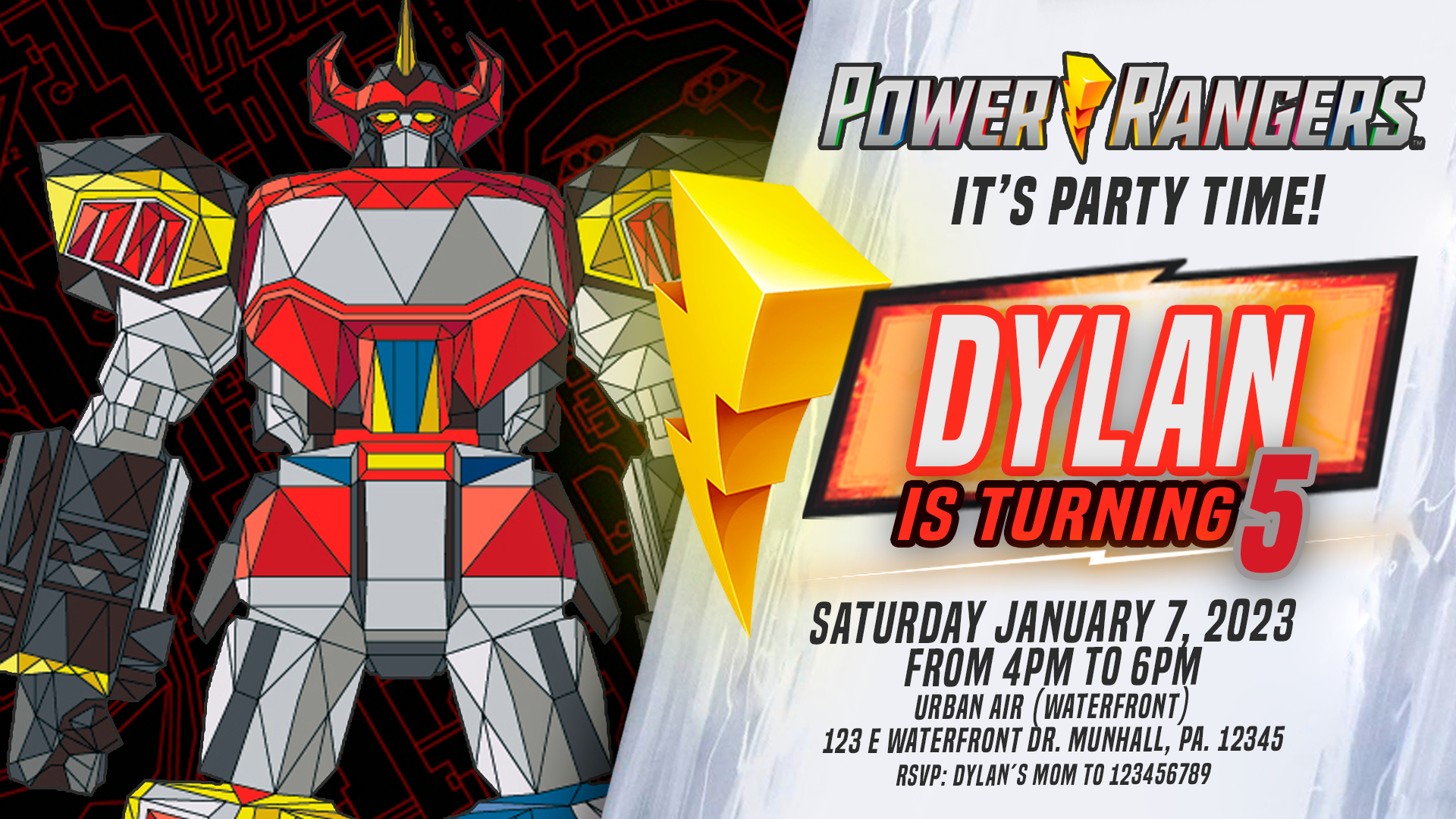 Power-rangers-zord-invitation-birthday-party-2