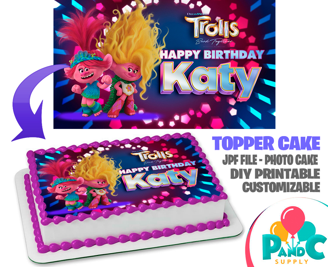 Trolls-band-together-topper-cake-birthday-party-25