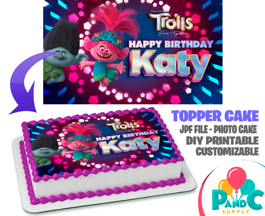 Trolls-band-together-topper-cake-birthday-party-29